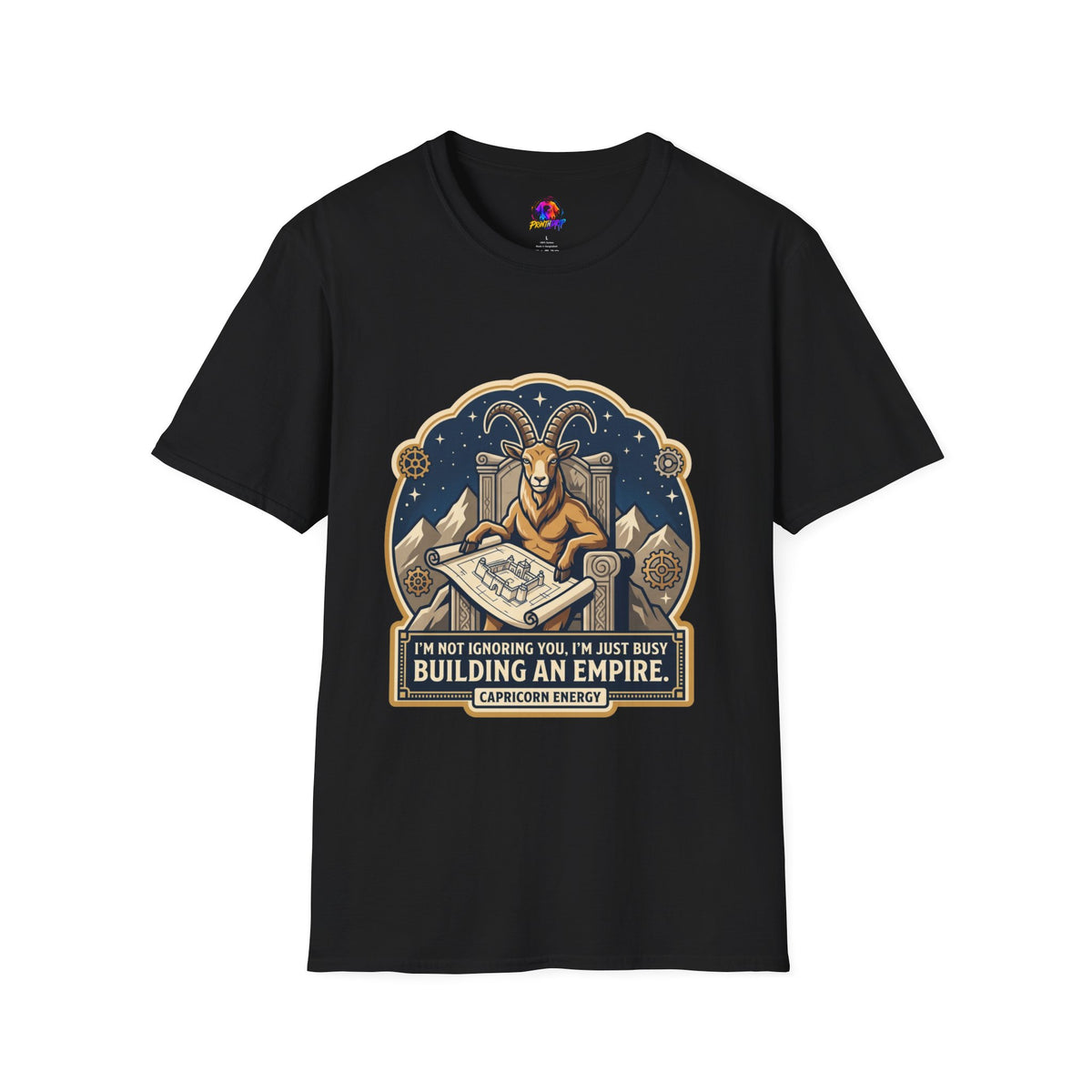 Capricorn Zodiac T-Shirt — "Building an Empire" Goat Horoscope Tee