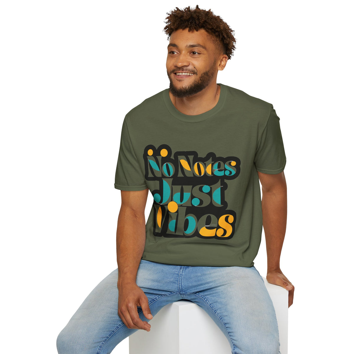 No Notes Just Vibes T-Shirt — Retro Groovy Graphic Tee for Relaxed, Music-Loving Casual Wear - Trending Now - August 2026