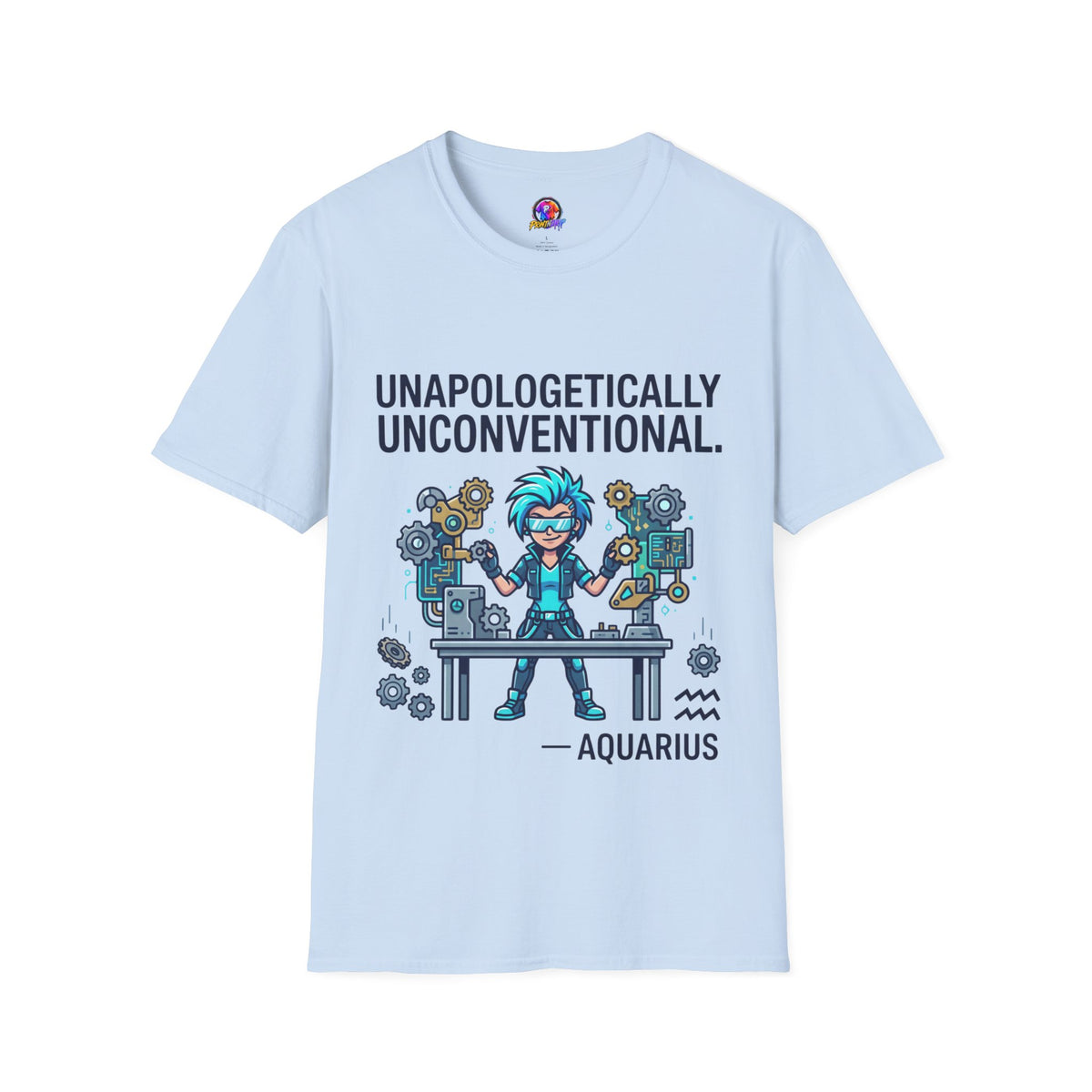 Unapologetically Unconventional T-Shirt — Quirky Steampunk Inventor Graphic Tee