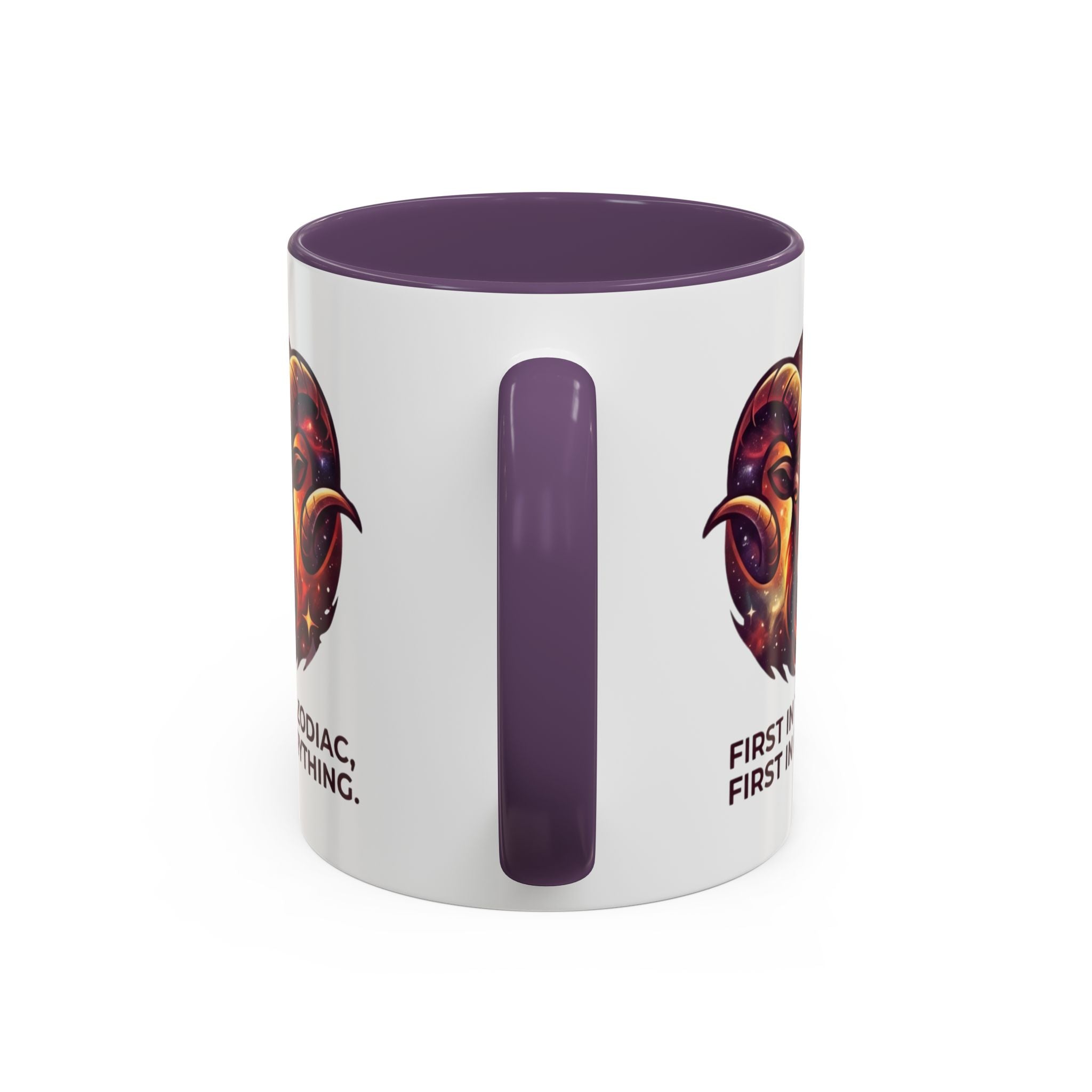 Aries Zodiac Coffee Mug — "First in the Zodiac, First in Everything" Accent Mug