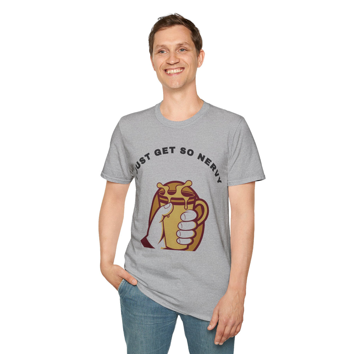 T-Shirt — “I Just Get So Nervy” Nervous Sloth Graphic Tee - Trending Now - September 2026