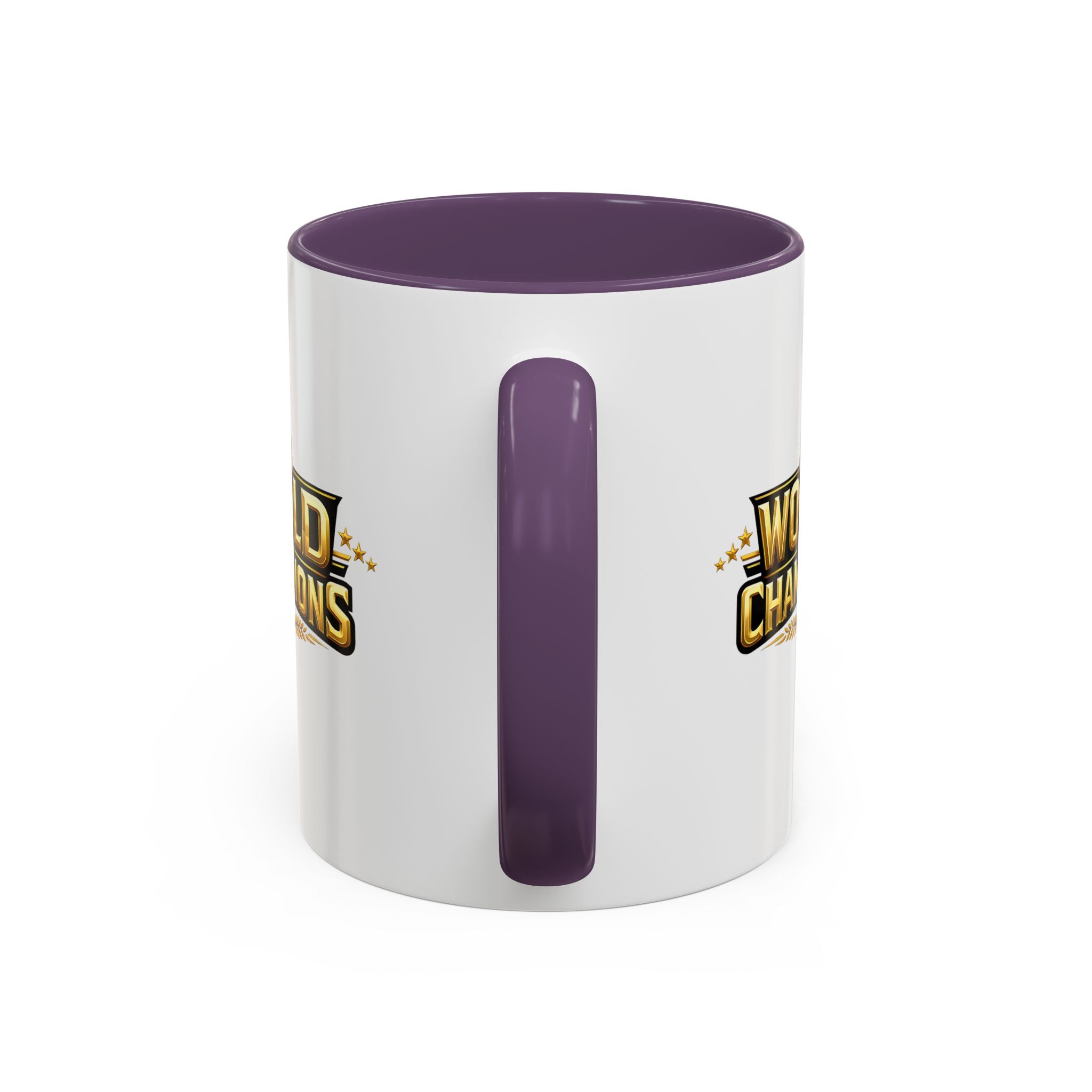World Champions Accent Coffee Mug – Gold Trophy Sports Fan