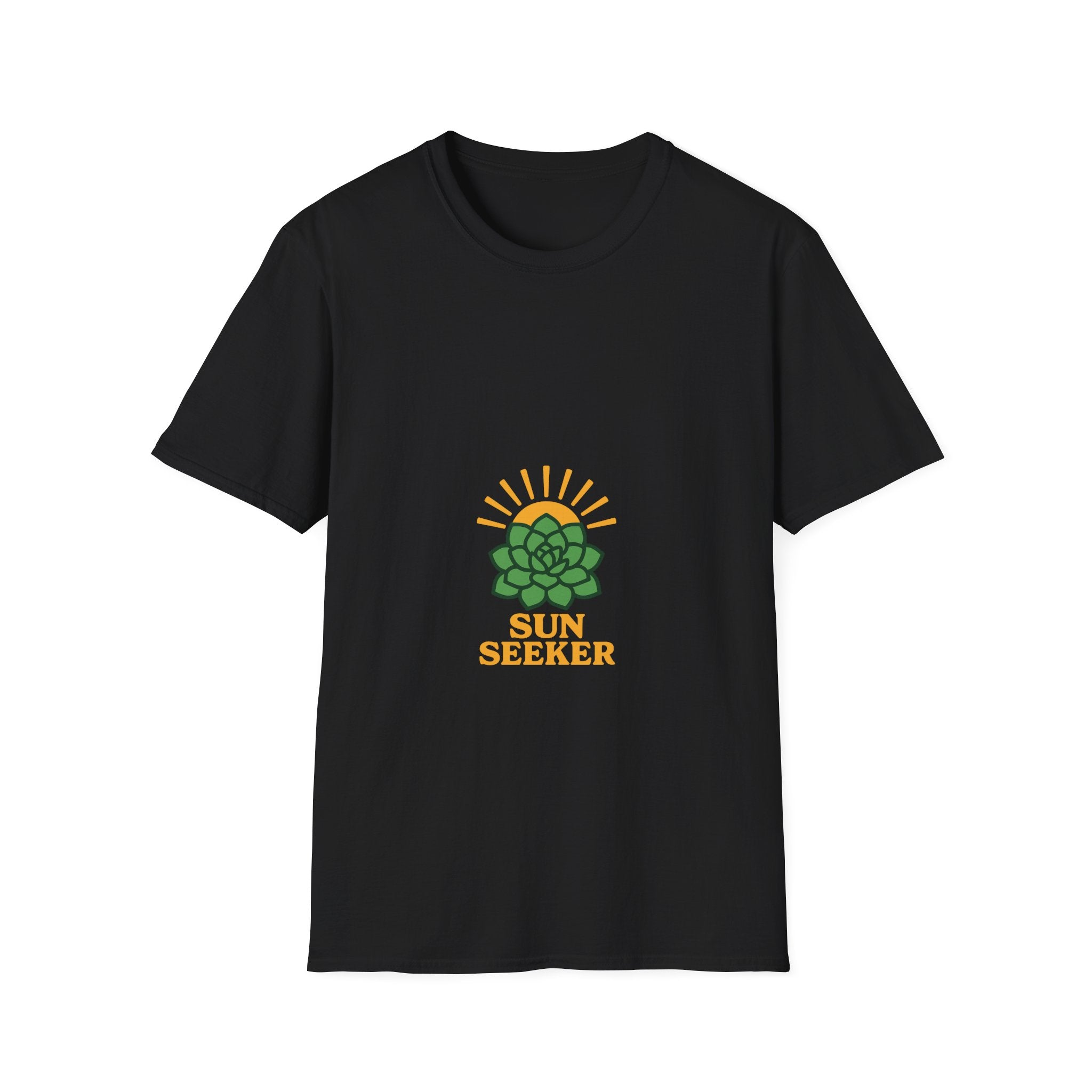 "Sun Seeker" Retro Succulent Graphic Tee - Cute Desert Cactus Nature White T-Shirt - Trending Now - September 2026