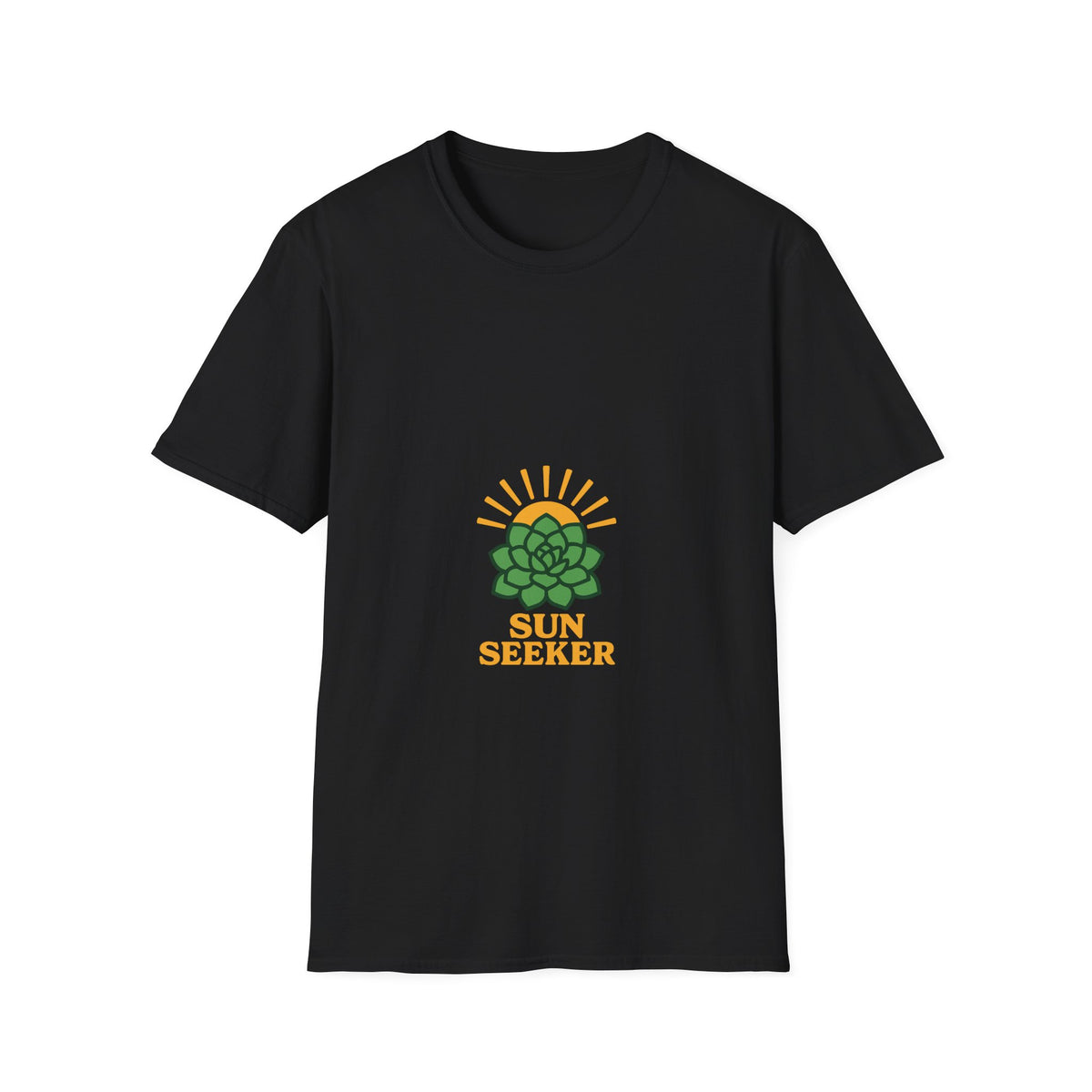 "Sun Seeker" Retro Succulent Graphic Tee - Cute Desert Cactus Nature White T-Shirt - Trending Now - September 2026