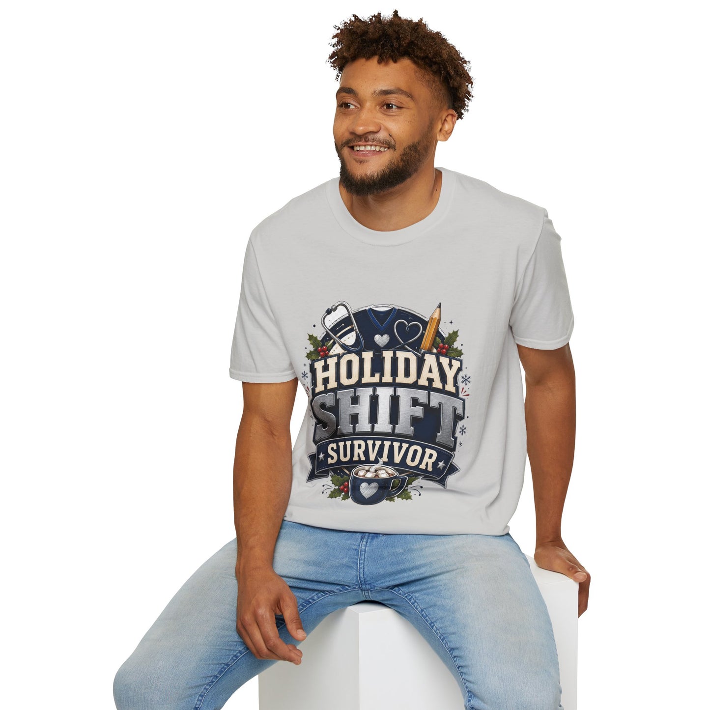Holiday Shift Survivor T-Shirt — Nurse & Healthcare Worker Gift