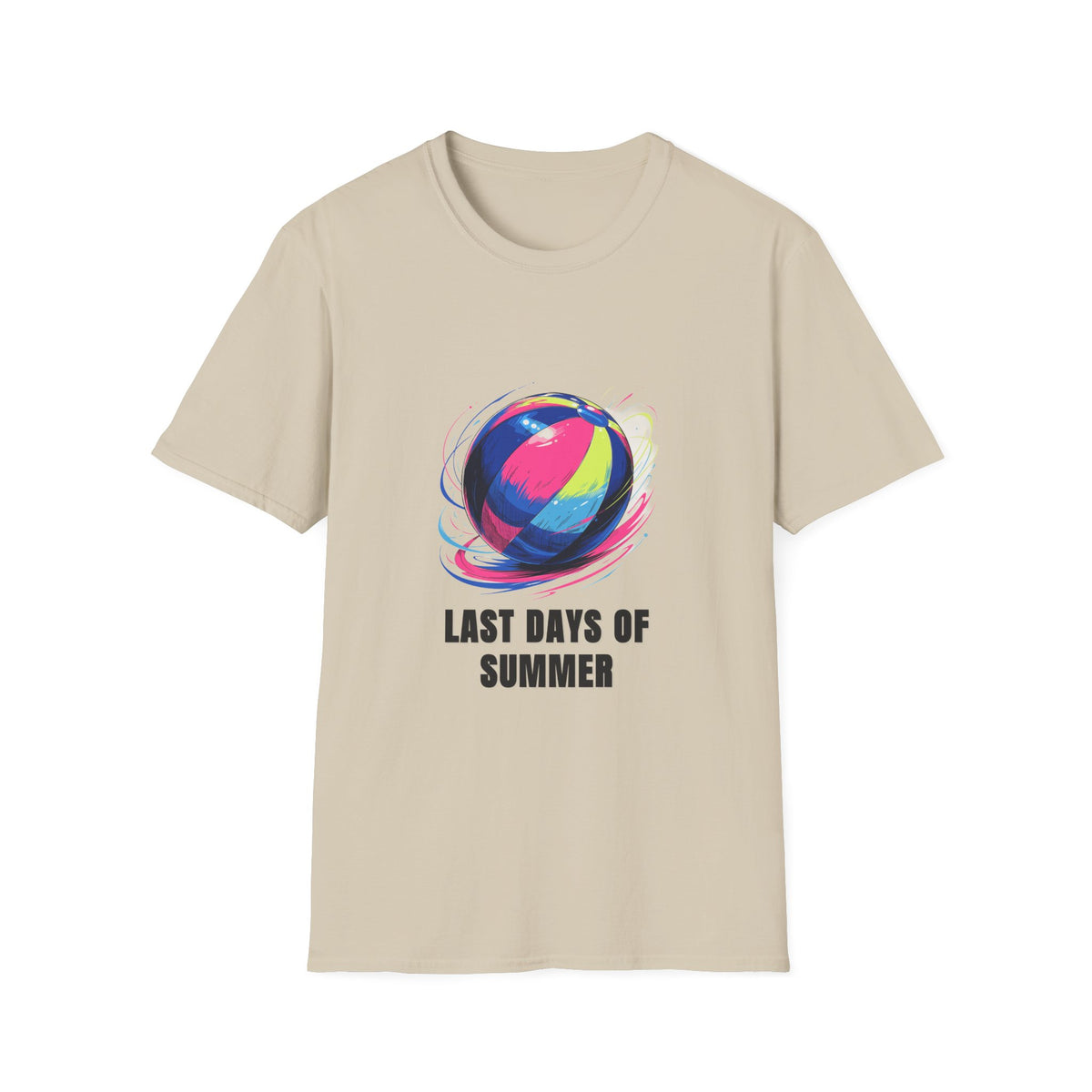 Last Days of Summer T-Shirt — Colorful Beach Ball Graphic Tee - Trending Now - August 2026