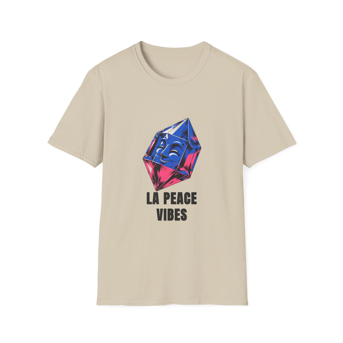 Peace Vibes T-Shirt — Blue Crystal Smiling Buddha Graphic Tee - Trending Now - August 2026
