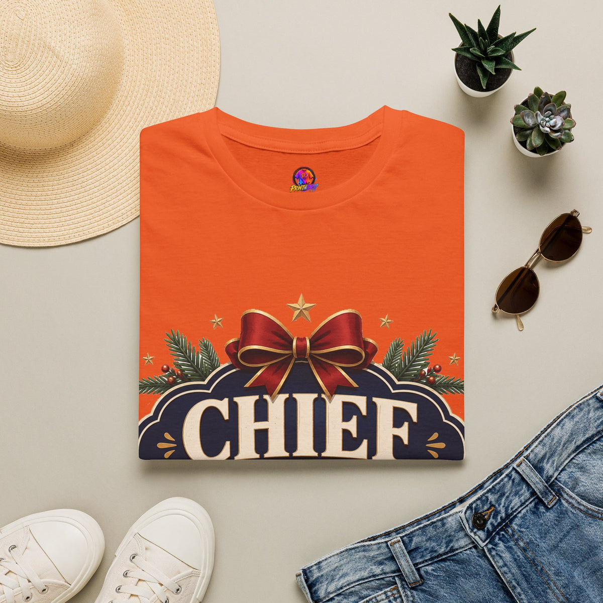 Christmas T-Shirt — "Chief Christmas Coordinator" Holiday Graphic Tee