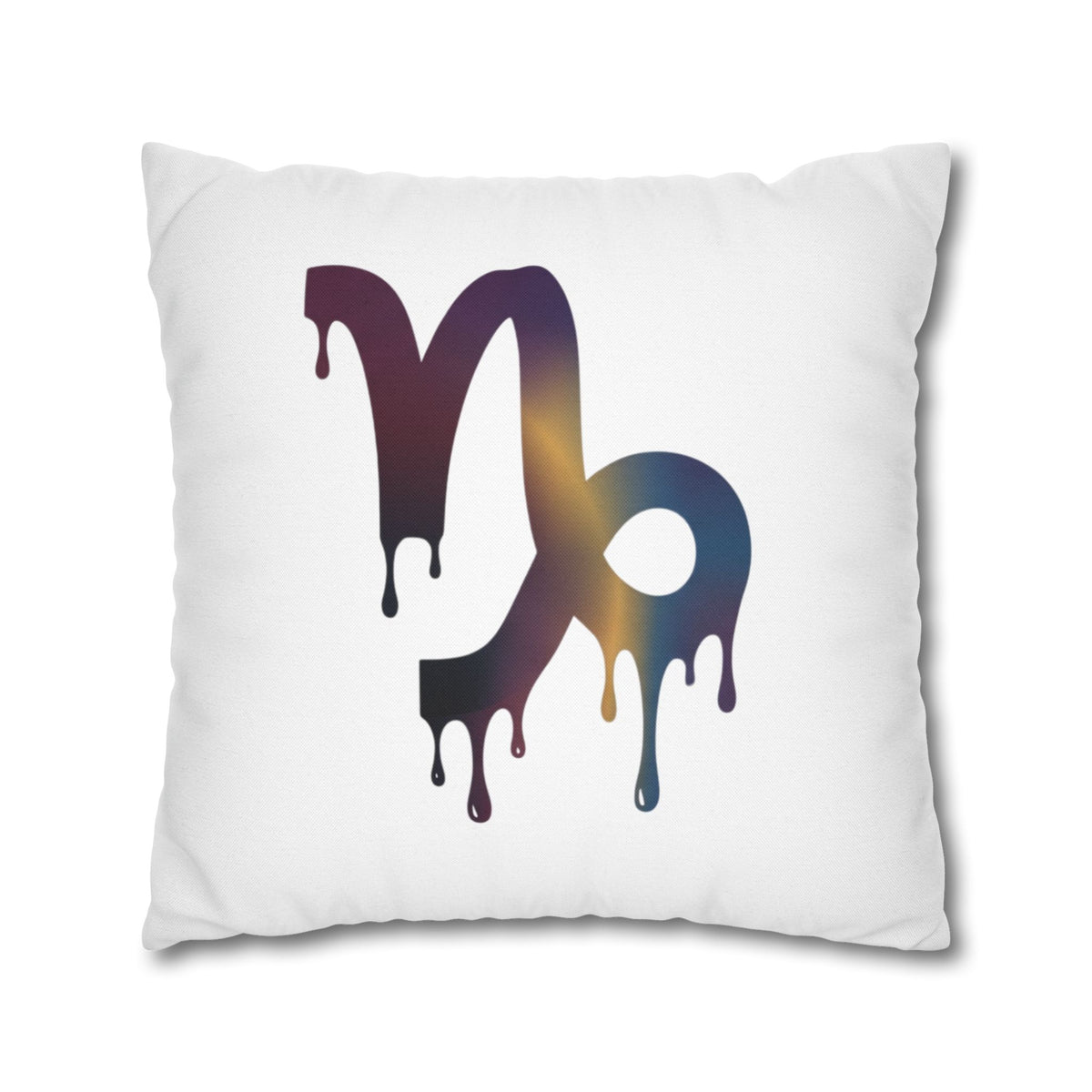 Capricorn Drip Zodiac Pillowcase — Decorative Astrology Accent