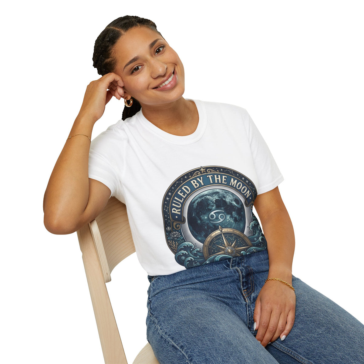 Ruled by the Moon T-Shirt — Moonphase Zodiac Graphic Tee