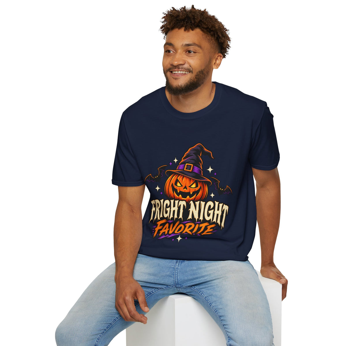 Halloween Pumpkin Tee — "Fright Night Favorite" Graphic T-Shirt