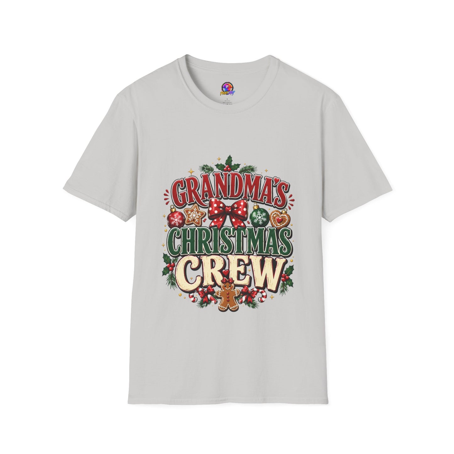 T-Shirt — Grandma's Christmas Crew Holiday Tee