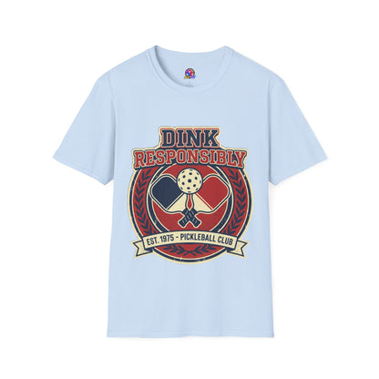 Pickleball T‑Shirt — "Dink Responsibly" Vintage Pickleball Club Tee