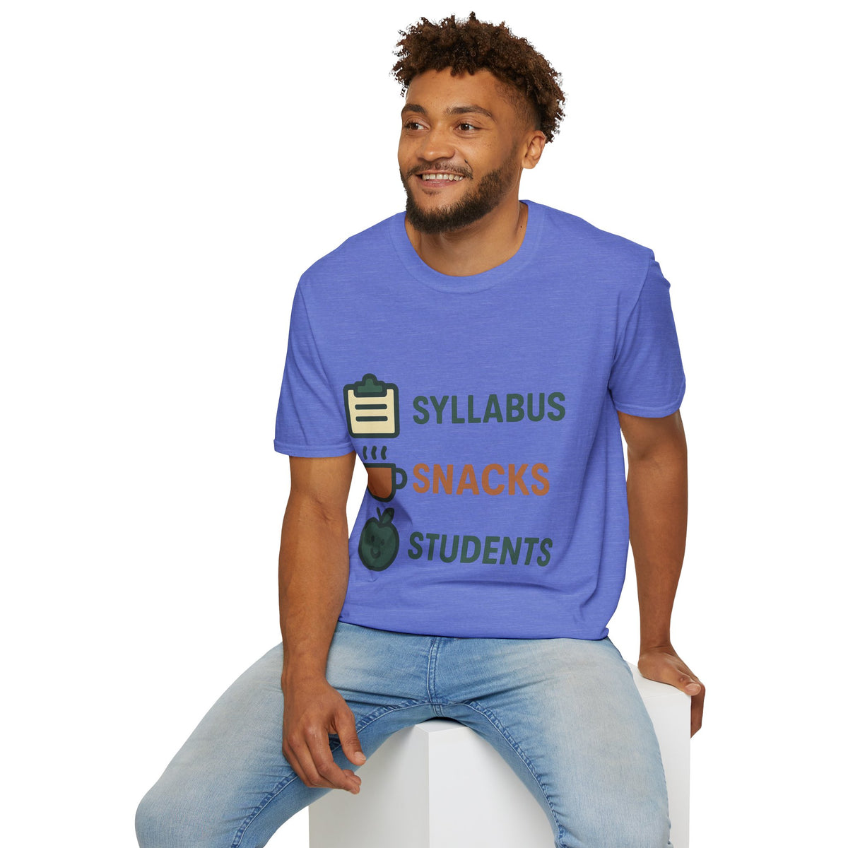Syllabus Snacks Students Graphic Tee — Funny Teacher & Student Back-to-School T-Shirt - Trending Now - August 2026