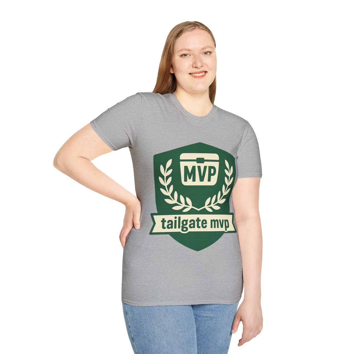 MVP Tailgate T-Shirt — Vintage Green MVP Badge Tee - Trending Now - August 2026