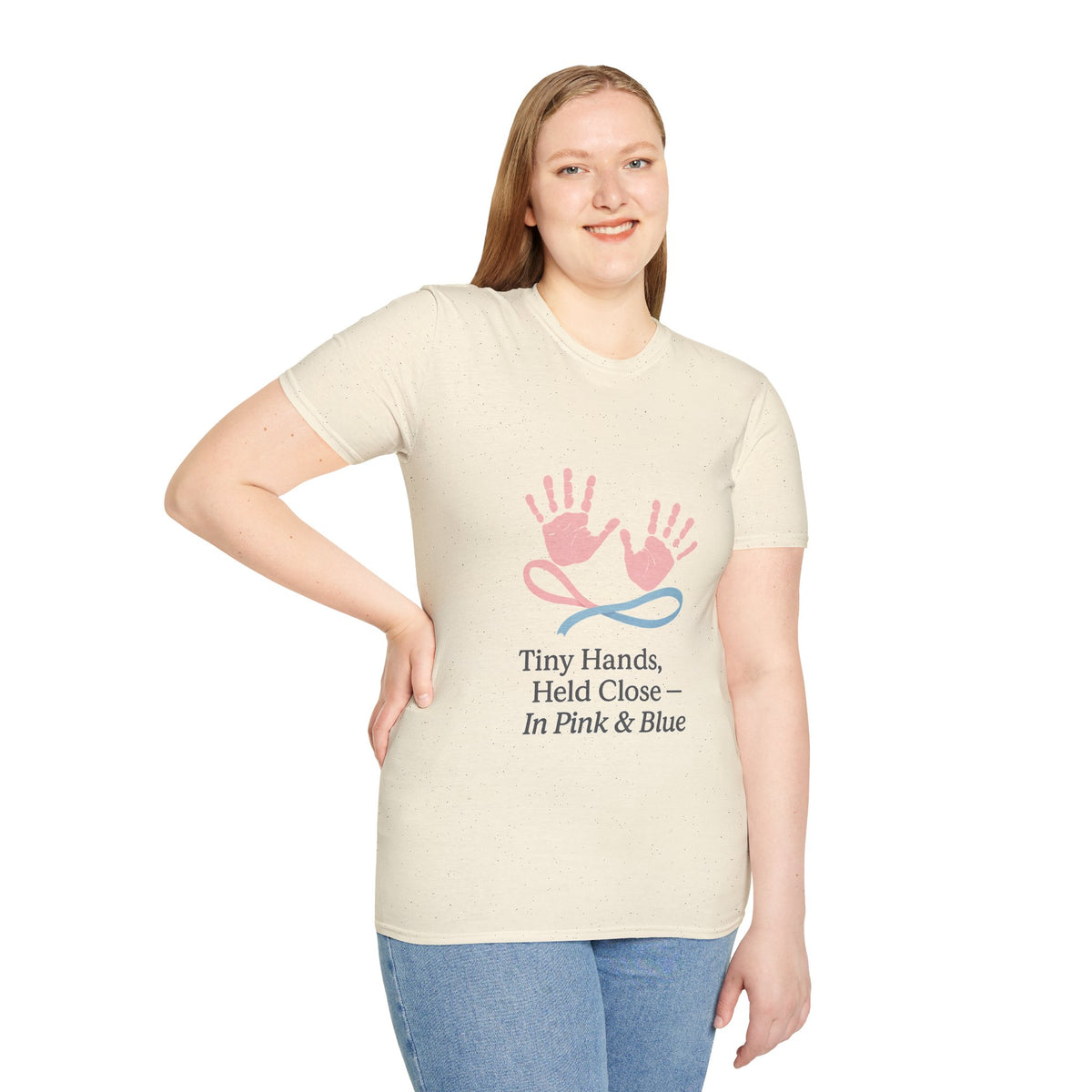 Baby Hands Graphic T-Shirt — "Tiny Hands, Held Close in Pink & Blue" - Trending Now - October 2026