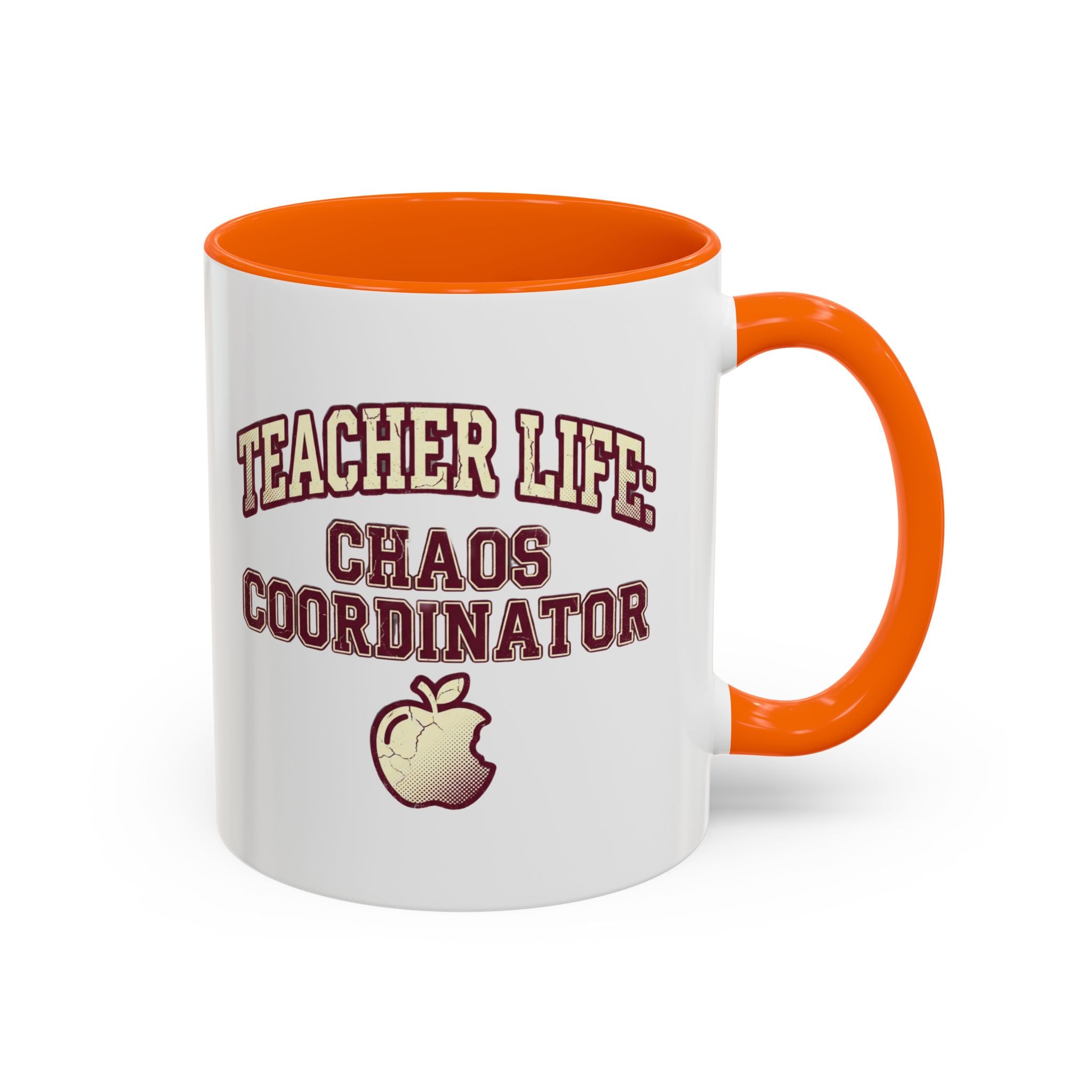 Funny Teacher Life Chaos Coordinator Coffee Mug — Accent Mug
