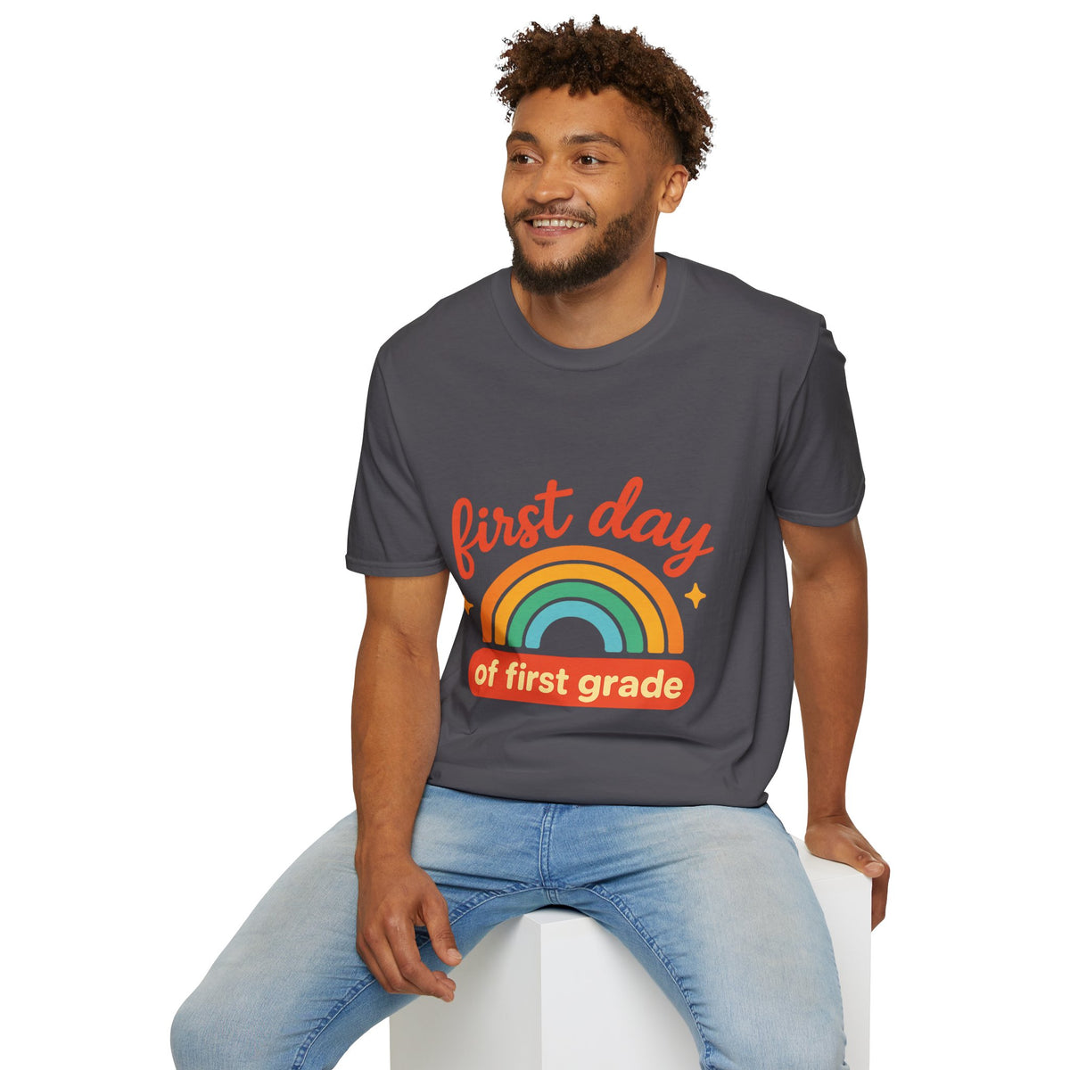 First Day T-Shirt — "First Day of First Grade" Rainbow Back-to-School Tee - Trending Now - August 2026