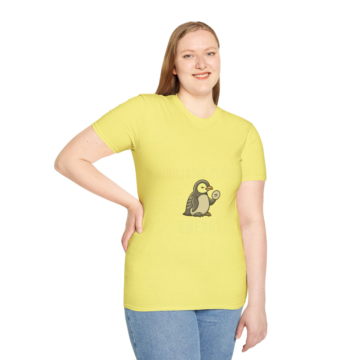 Penguin Coin Graphic T-Shirt — Cute Minimalist Penguin Holding Coin Tee - Trending Now - September 2026
