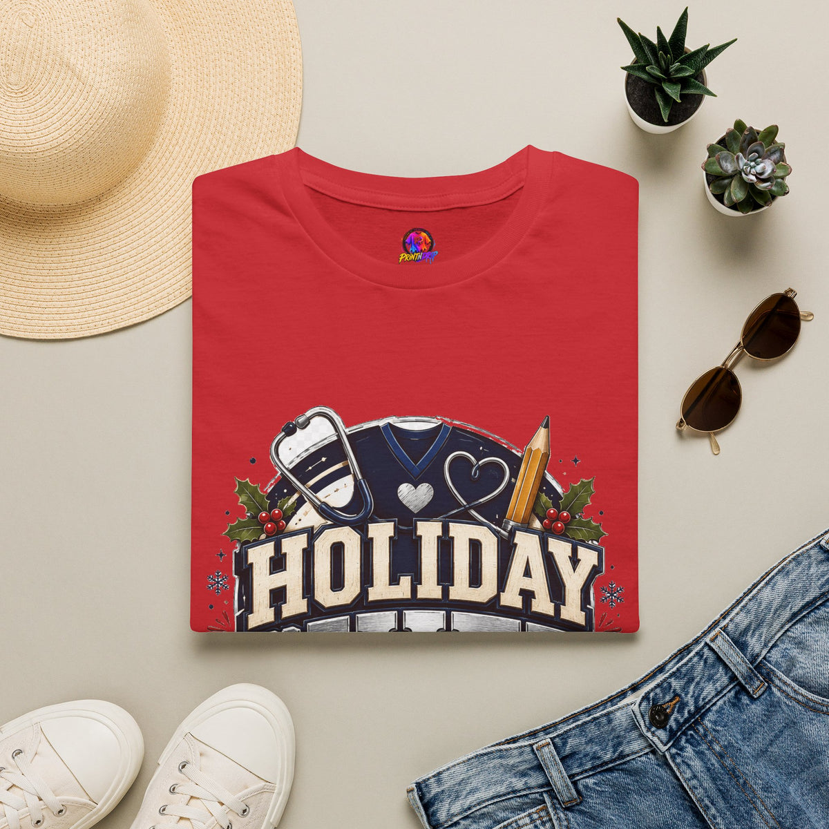 Holiday Shift Survivor T-Shirt — Nurse & Healthcare Worker Gift