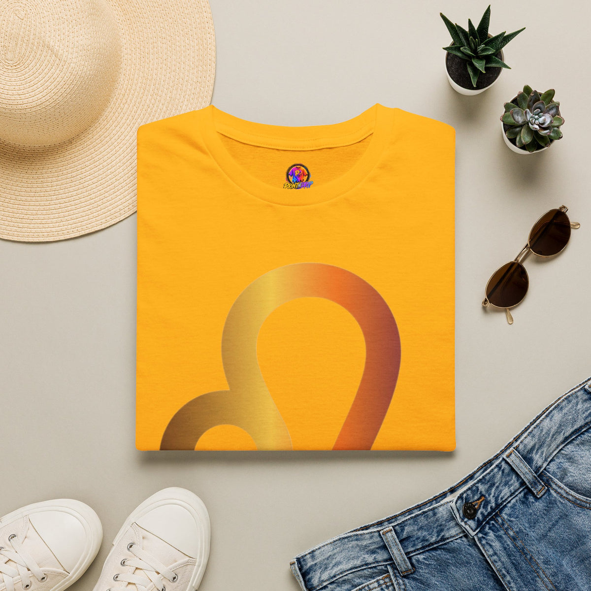 Leo Zodiac Drip T-Shirt — Colorful Astrology Sign Tee