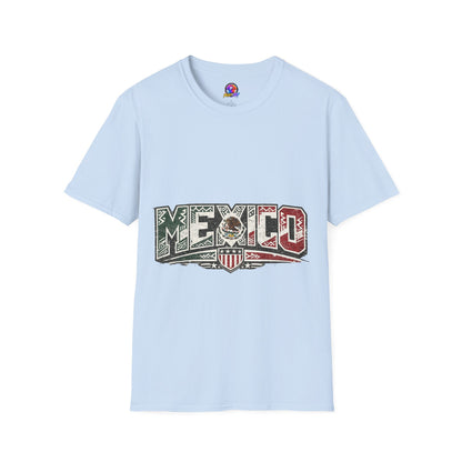 Mexico Pride Graphic T-Shirt — Retro Mexican Flag Design