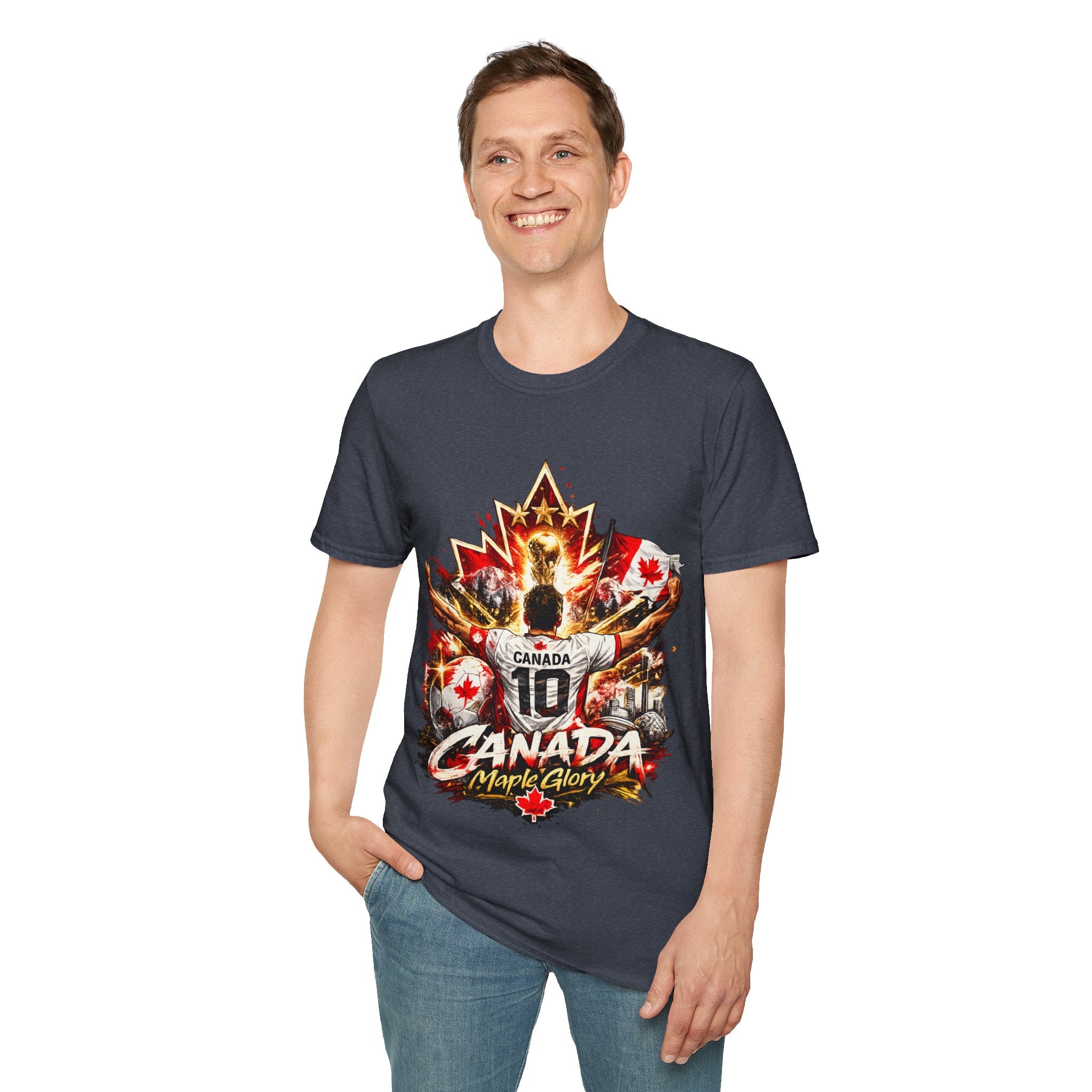 Canada Maple Glory T‑Shirt — Vintage Canadian Maple Leaf Graphic Tee
