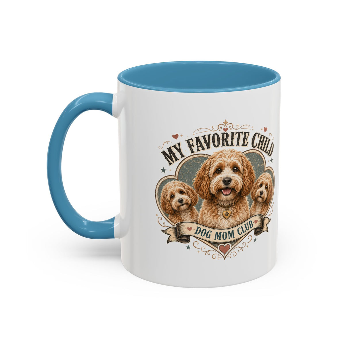 Milo Bailey Dog Dad Mom Dog Mom Club Coffee Mug — “My Favorite Child” Cute Labradoodle Gift