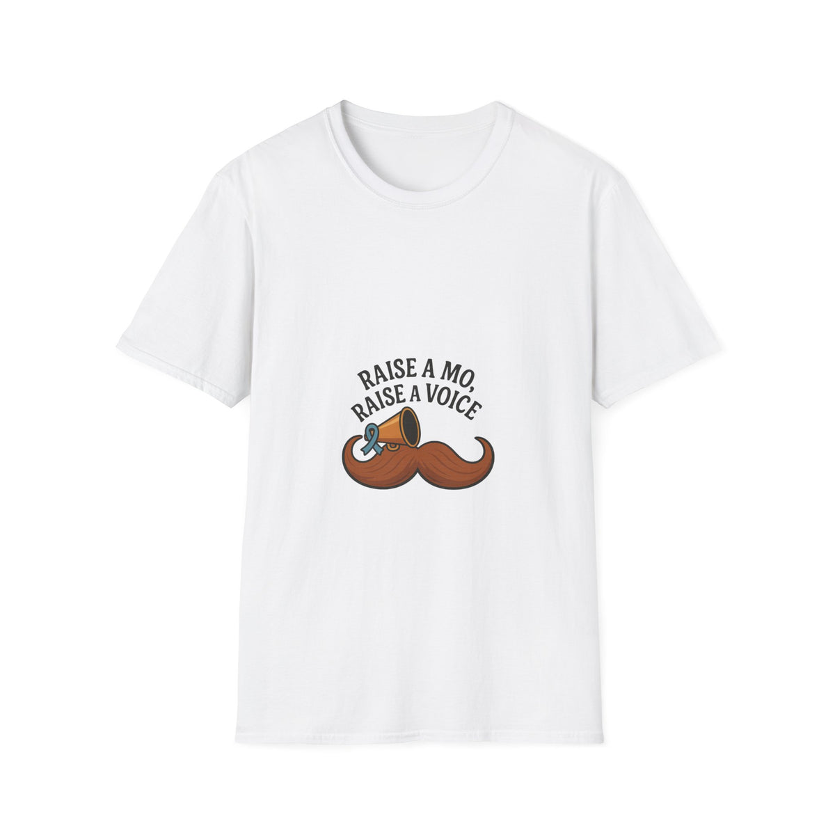 Raise a Mo, Raise a Voice Mustache T-Shirt - Trending Now - October 2026