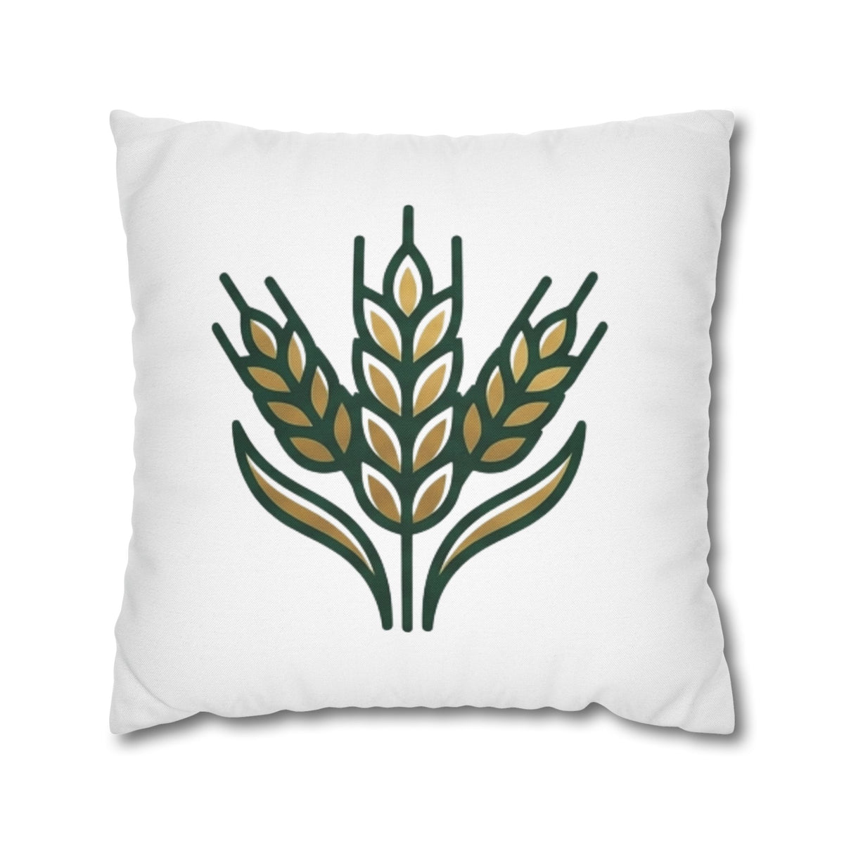 Virgo Wheat Meadow Decorative Pillowcase — Farmhouse Grain Throw Pillow Cover