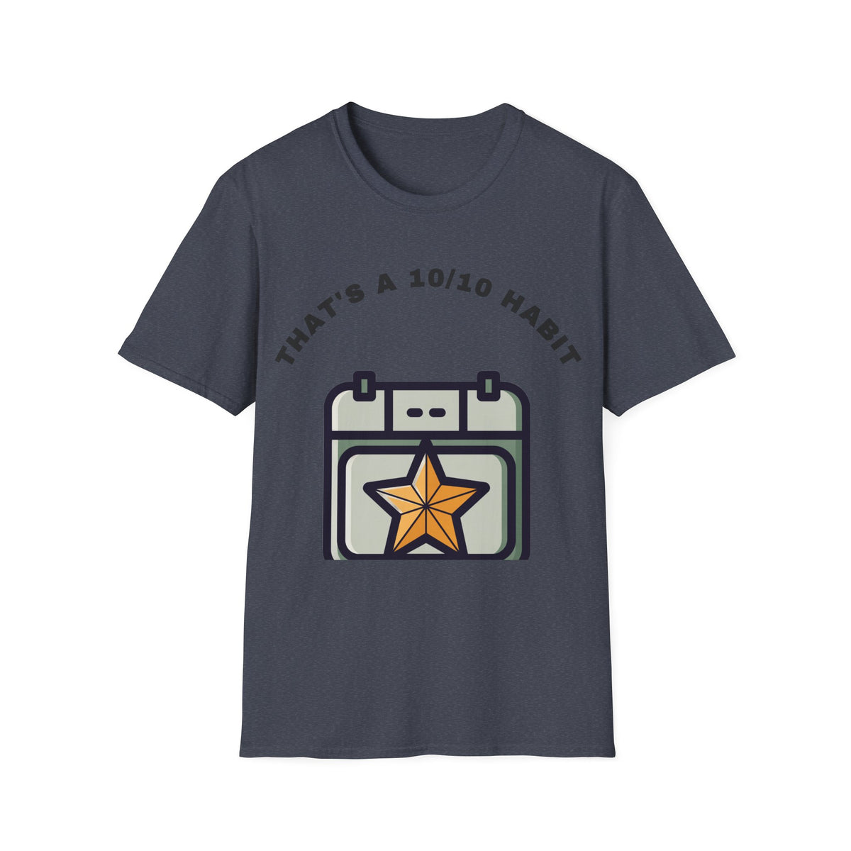 T-Shirt — "That's a 10/10 Habit" Star Patch Graphic Tee - Trending Now - September 2026