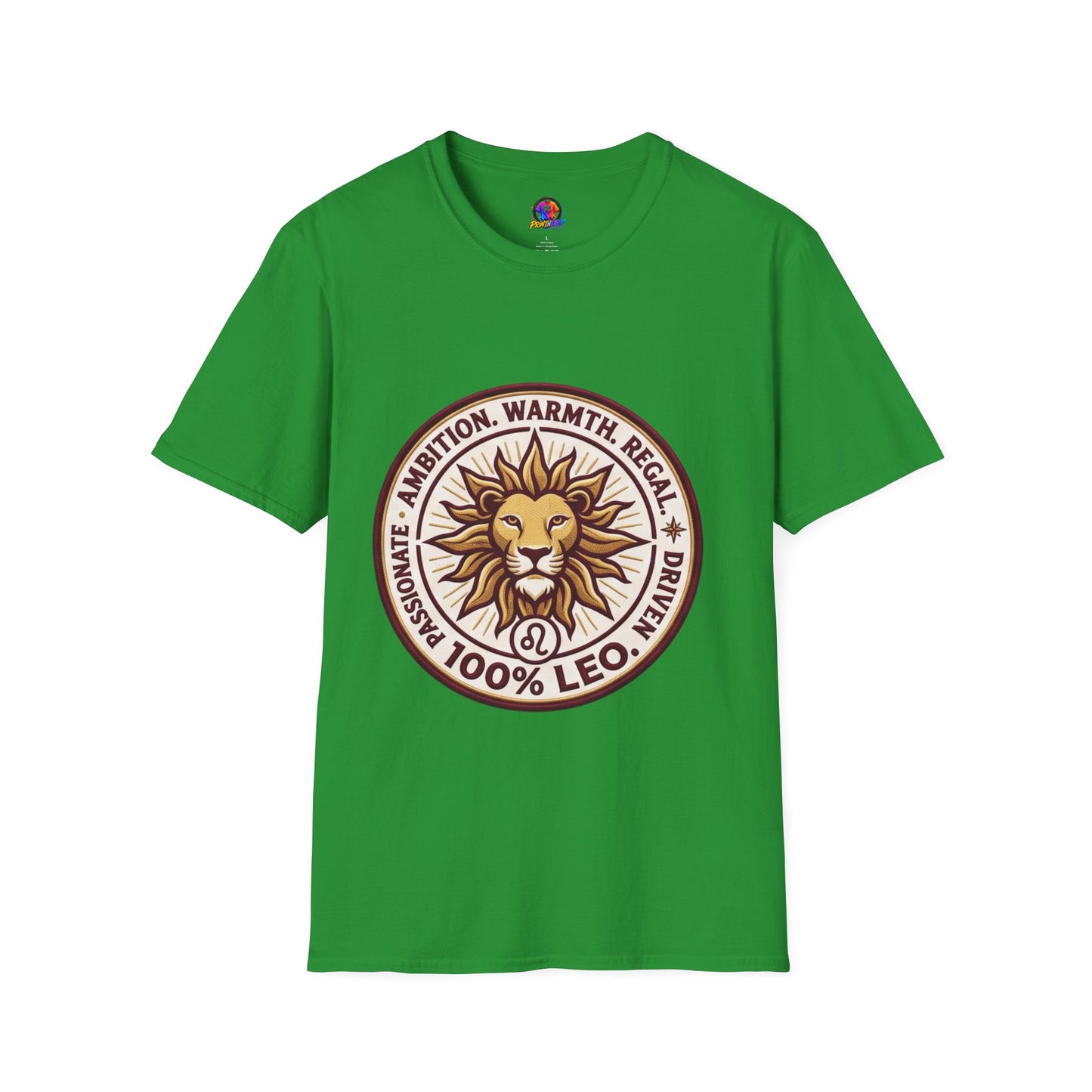 Leo Zodiac Lion T-Shirt — Ambition, Warmth & Regal Pride Graphic Tee