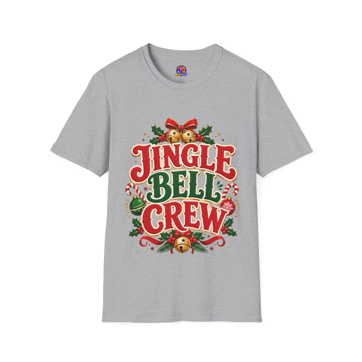 Jingle Bell Crew T-Shirt — Festive Christmas Holiday Tee