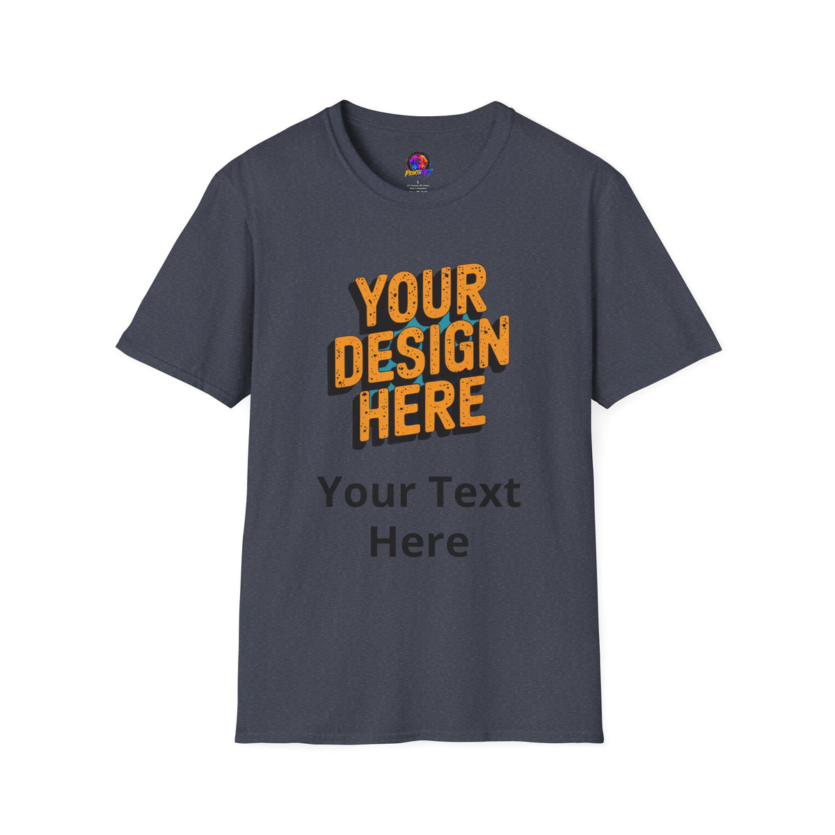 Unisex Softstyle T-Shirt - Personalize Your Own T-Shirt With Choice Of Your Colors And Designs