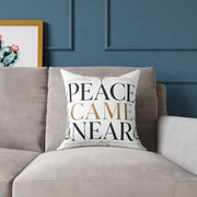 Christmas Peace Came Near Pillow – Christmas Holiday Decorative Throw Cushion