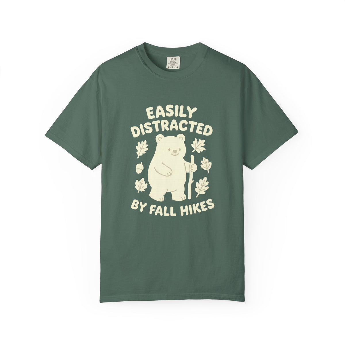 Fall Hikes Bear T-Shirt — "Easily Distracted By Fall Hikes" Autumn Hiking Tee - Trending Now - October 2026