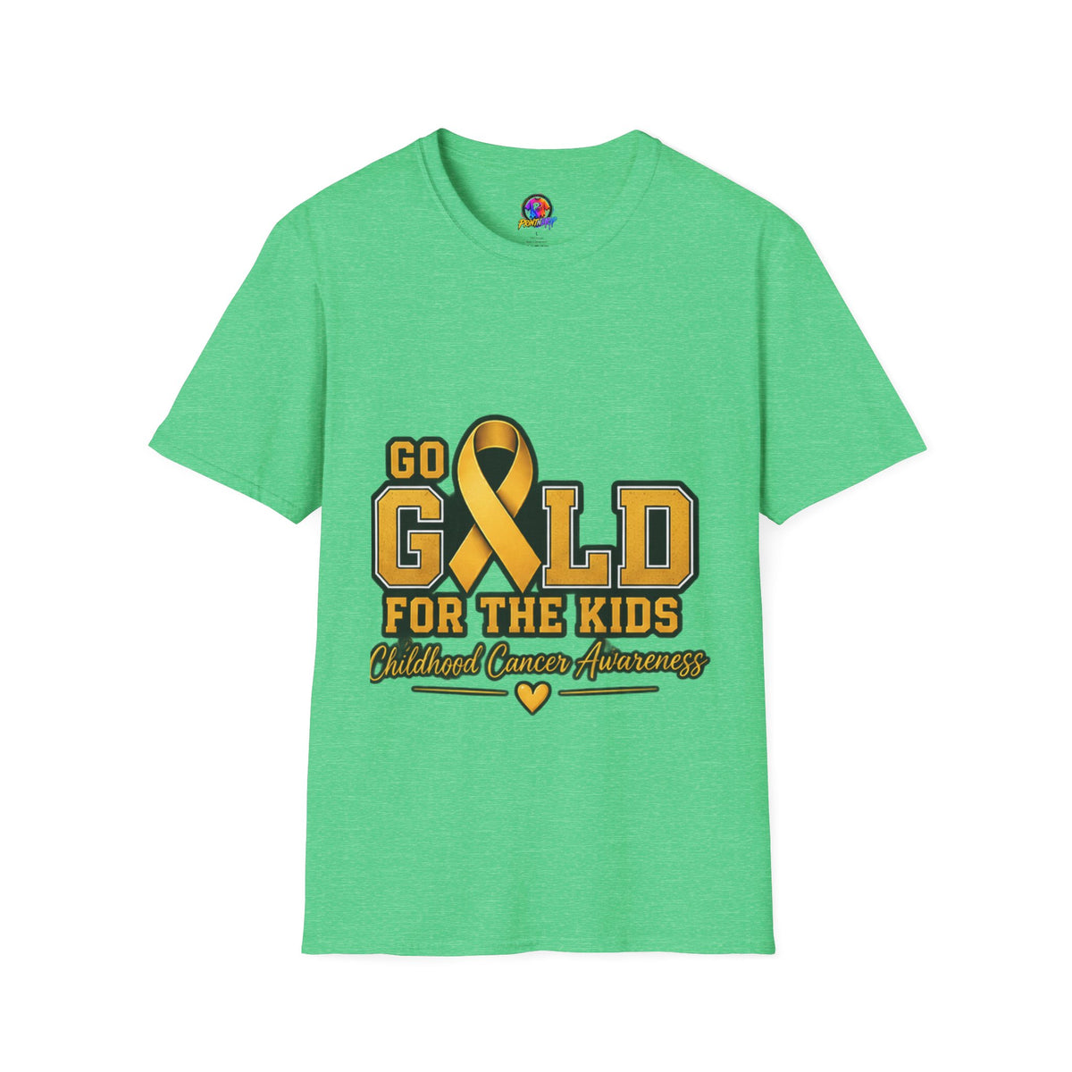 Go Gold For The Kids T-Shirt — Childhood Cancer Awareness Ribbon Tee