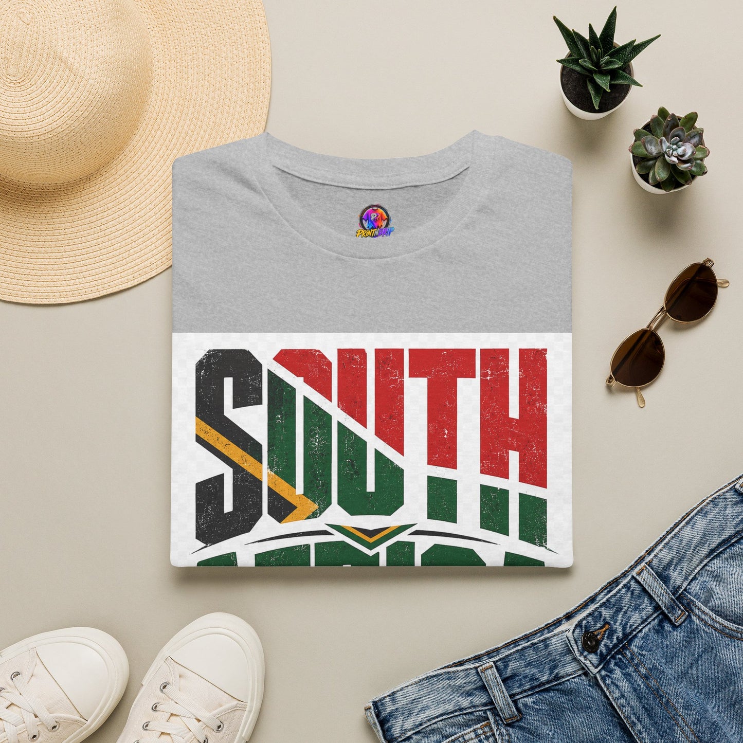 South Africa Soccer T-Shirt — Vintage Flag Football Fan Tee