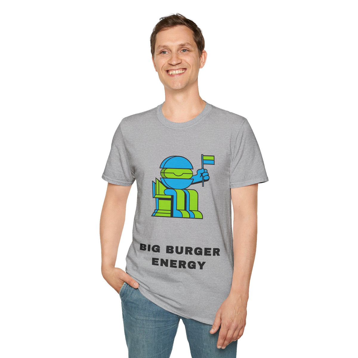 Big Burger Energy T-Shirt — Cute Retro Robot Graphic Tee - Trending Now - September 2026