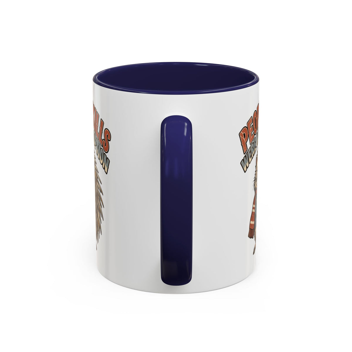 Funny And Witty "People Skills Were Never An Option" Accent Coffee Mug (11, 15oz)