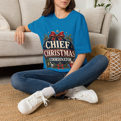 Christmas T-Shirt — "Chief Christmas Coordinator" Holiday Graphic Tee