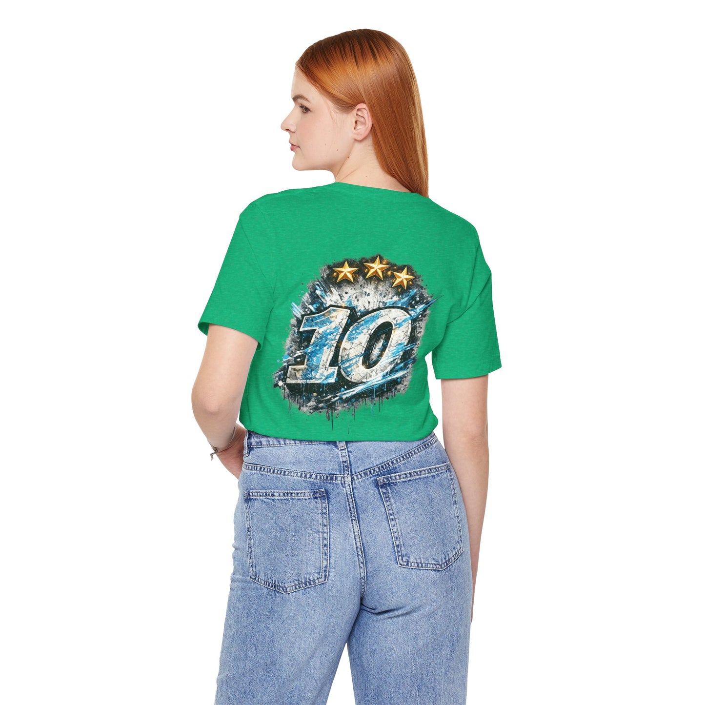 Buenos Aires Nights T‑Shirt — '10' Grunge Graphic Tee - Argentina No. 10
