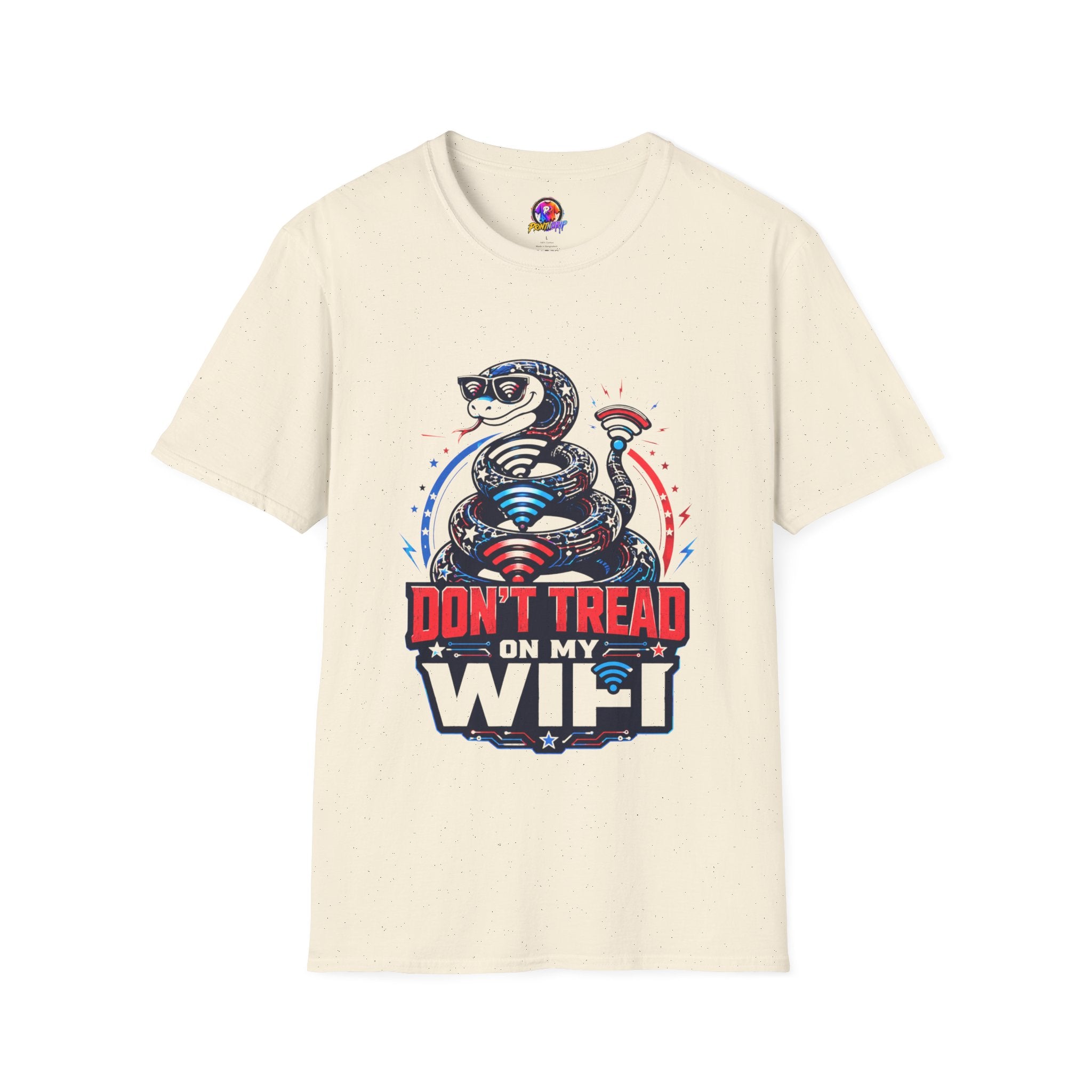 Don’t Tread on My WiFi T-Shirt — Patriotic Gadsden Snake WiFi Tee