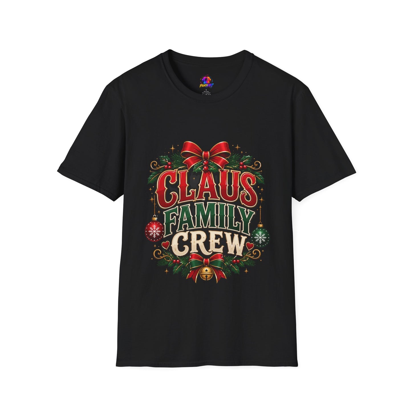 Claus Family Crew T-Shirt — Festive Christmas Holiday Tee