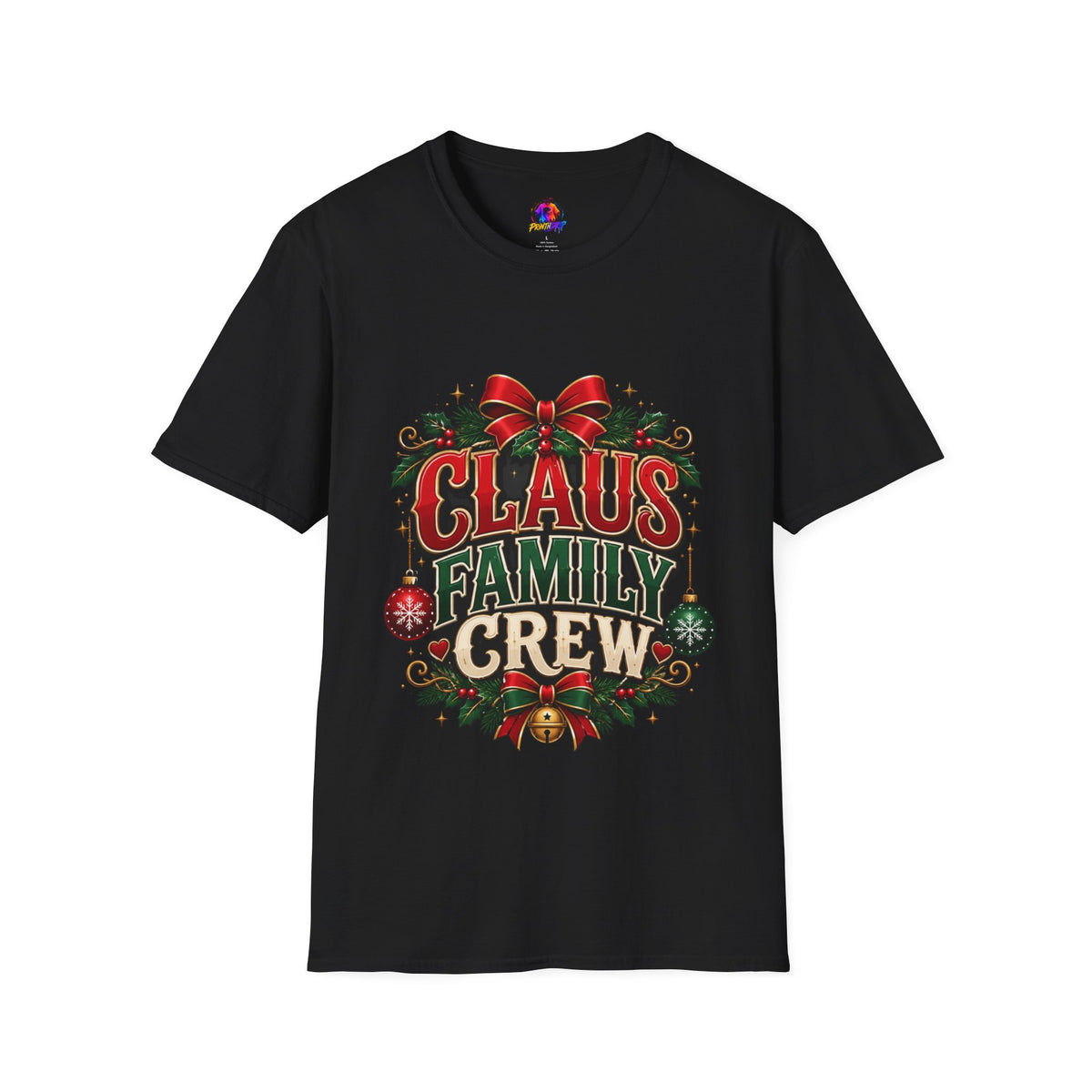 Claus Family Crew T-Shirt — Festive Christmas Holiday Tee