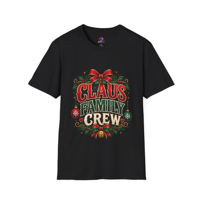 Claus Family Crew T-Shirt — Festive Christmas Holiday Tee
