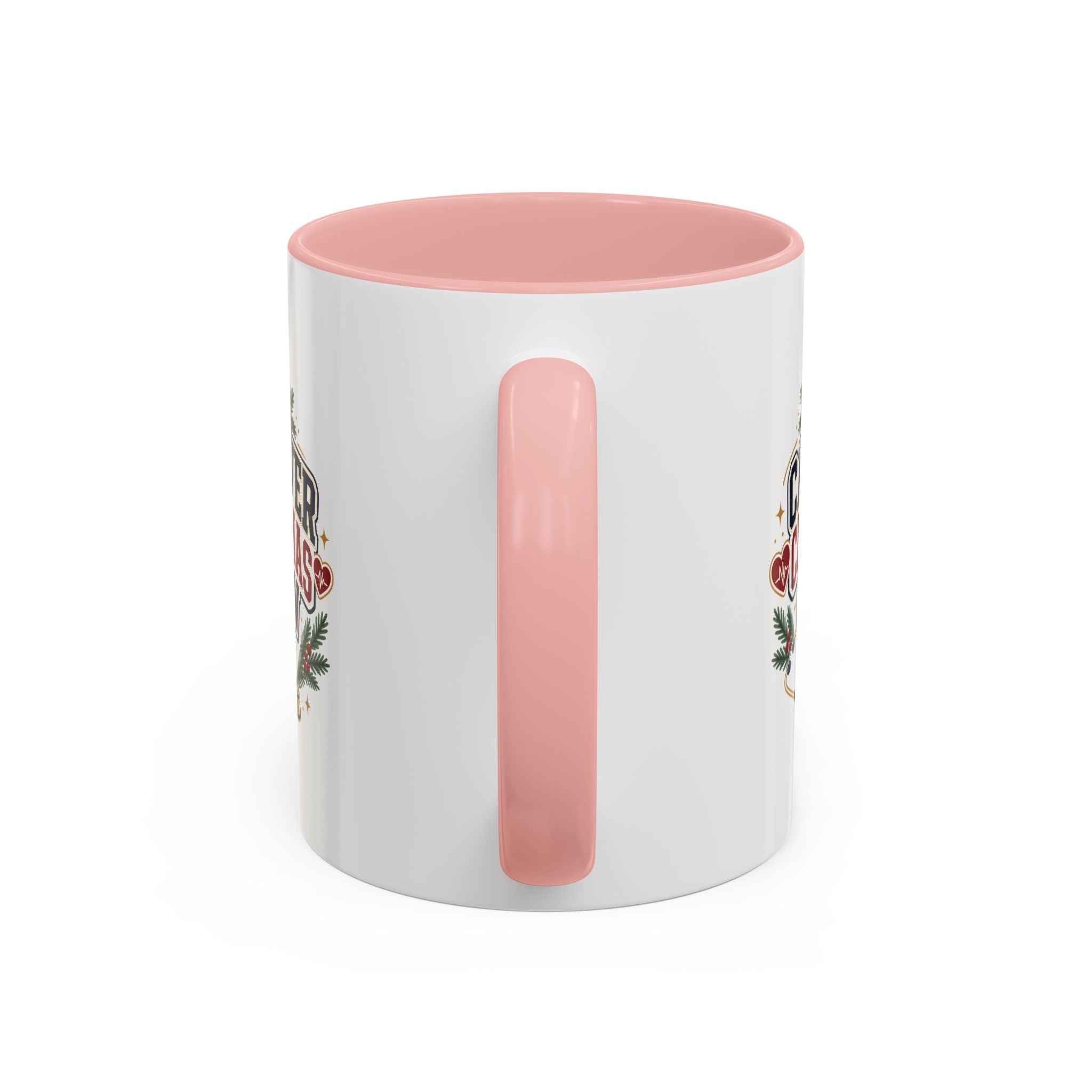Modern Day Christmas Caregiver Christmas Crew Accent Coffee Mug – Holiday Nurse & Caregiver Gift (11/15oz)