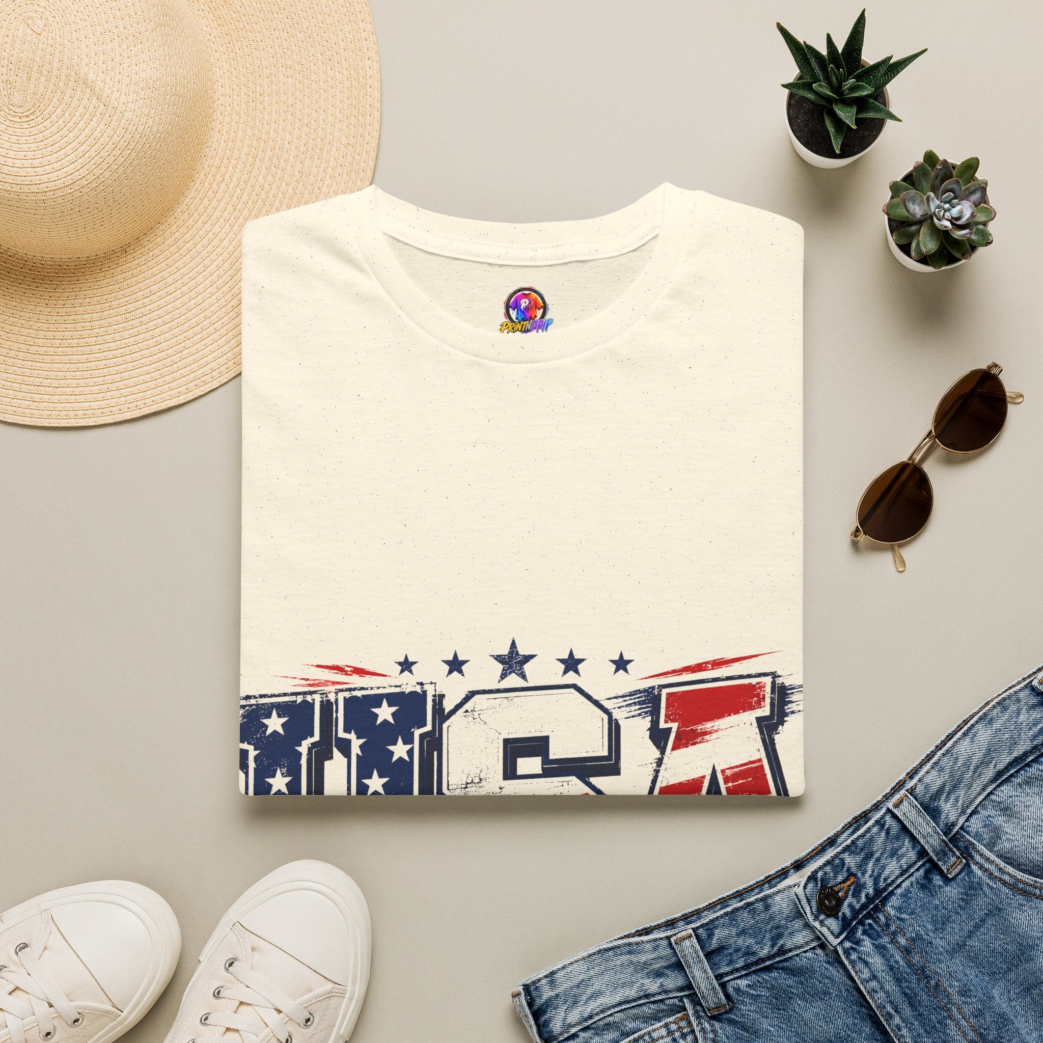 USA Flag Graphic T-Shirt — Patriotic American Pride Tee