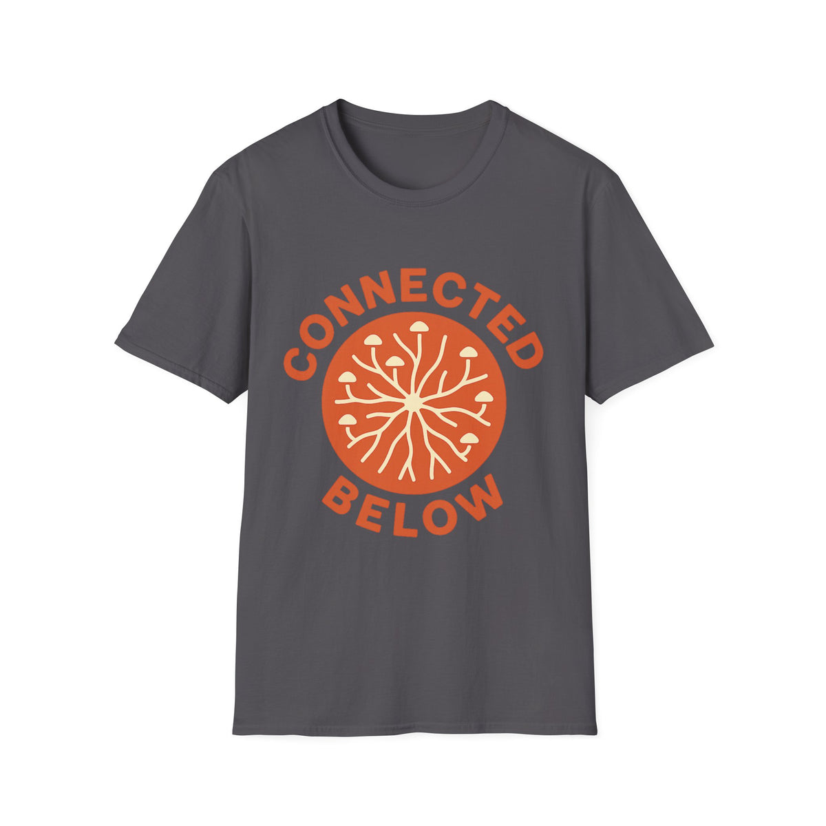 Connected Below Basketball Tee — Minimal Orange Logo T-Shirt - Trending Now - September 2026