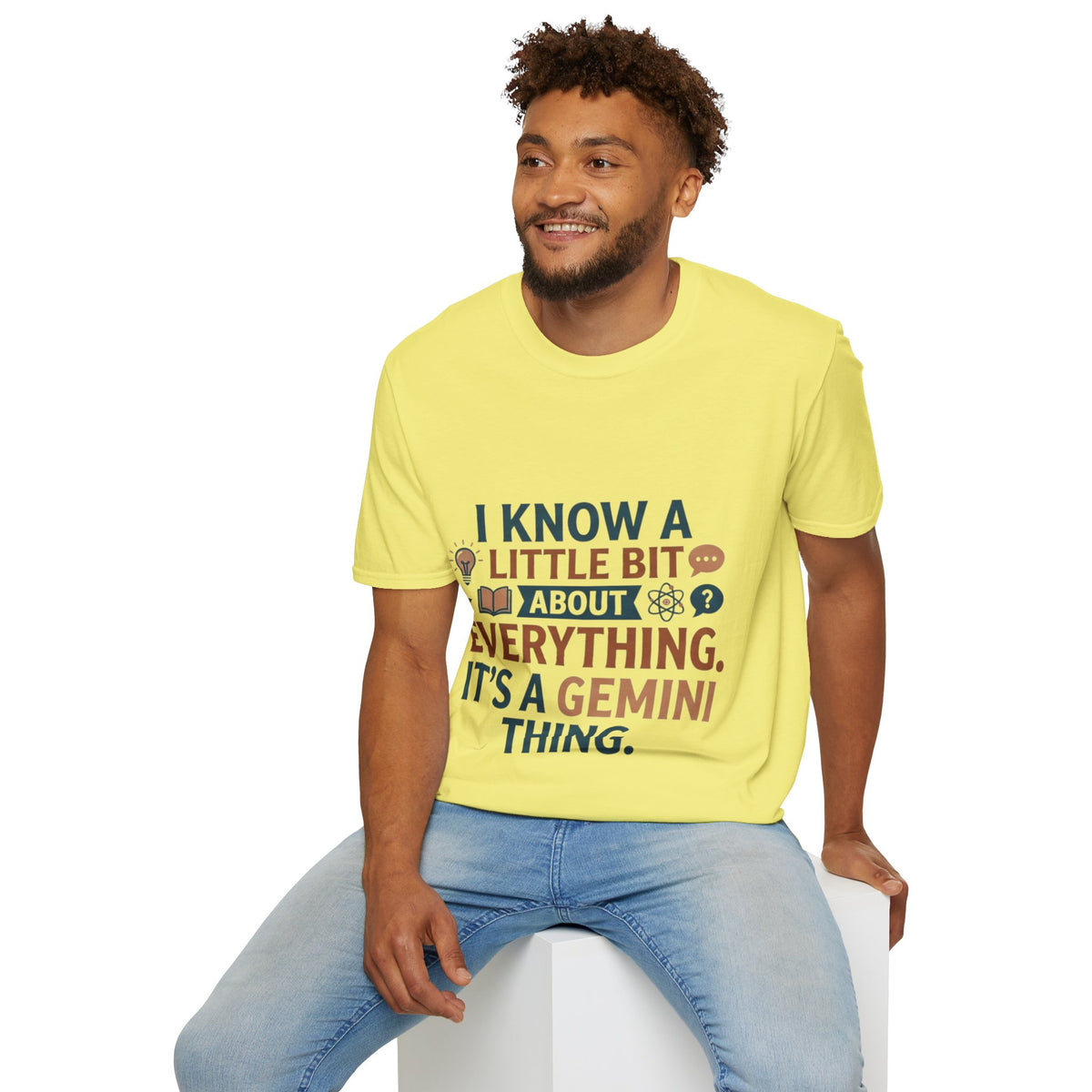 Gemini Funny Horoscope T‑Shirt — "I Know A Little Bit About Everything, It's A Gemini Thing"